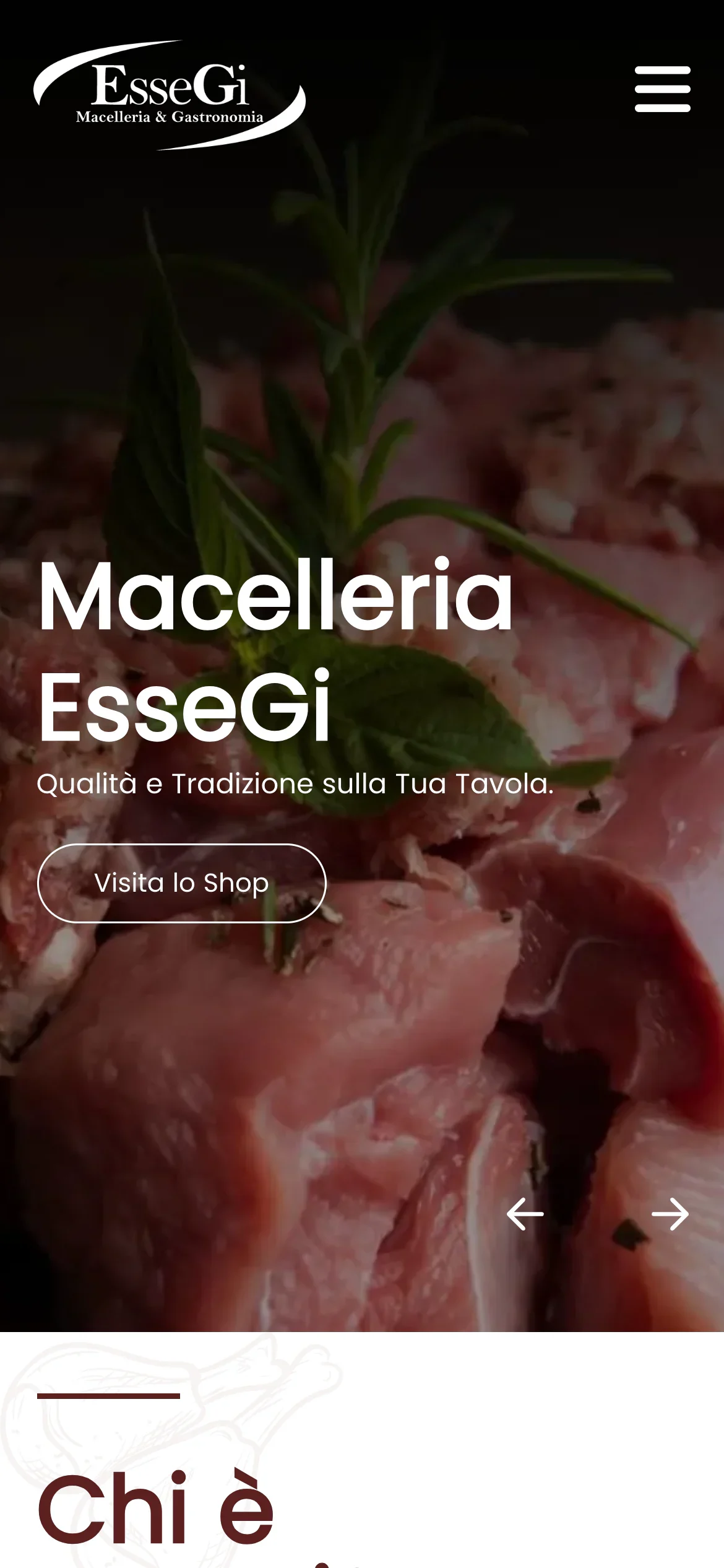 Versione mobile di Macelleria EsseGi