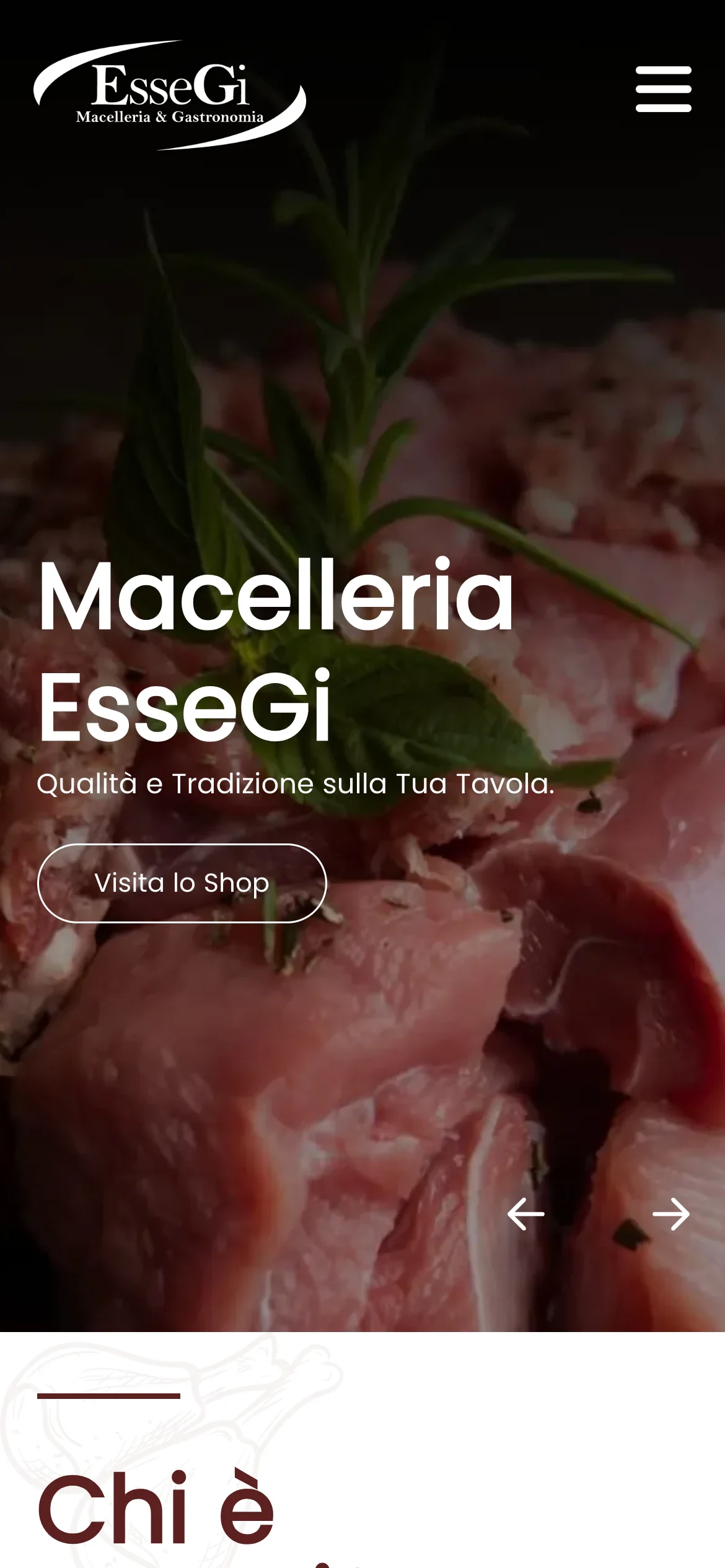 Versione mobile di Macelleria EsseGi