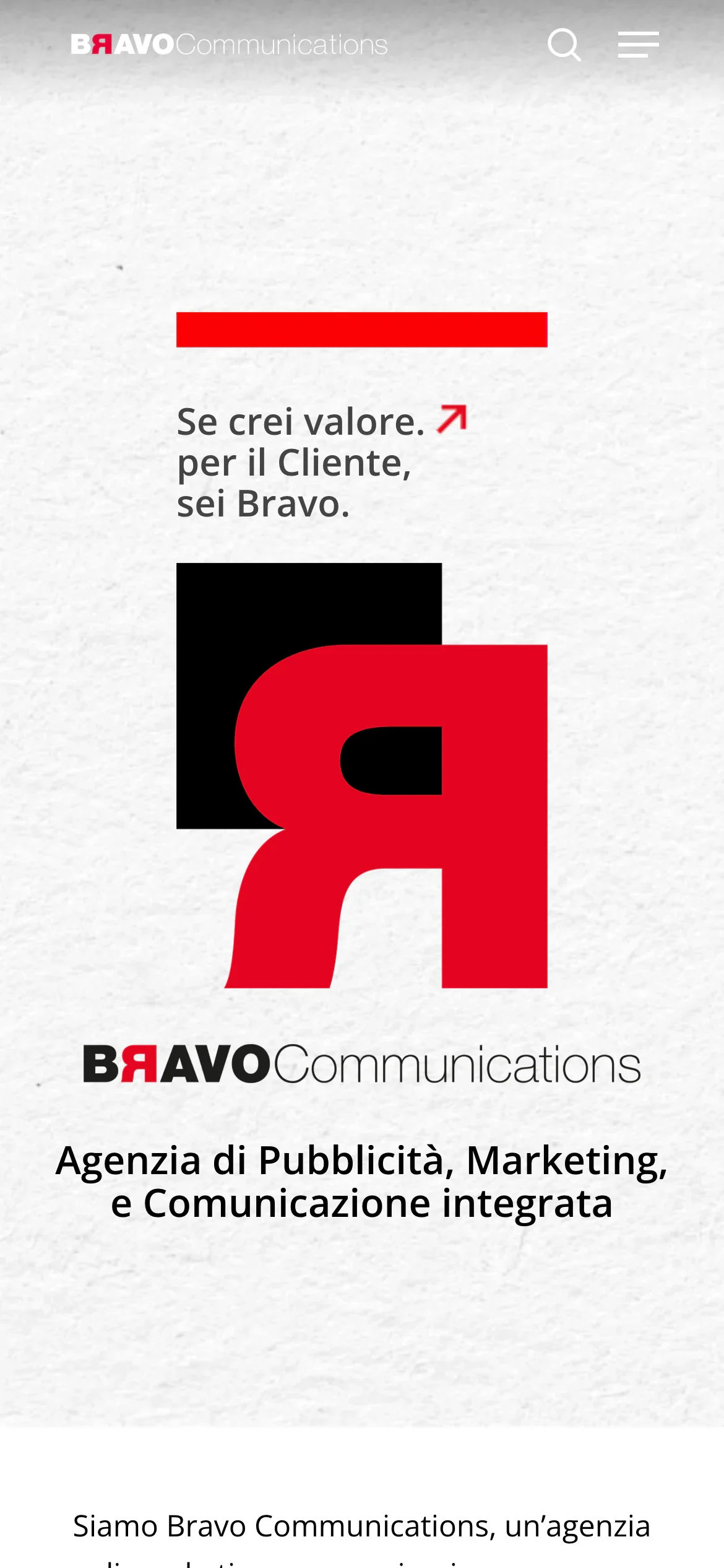 Versione mobile di Bravo Communications